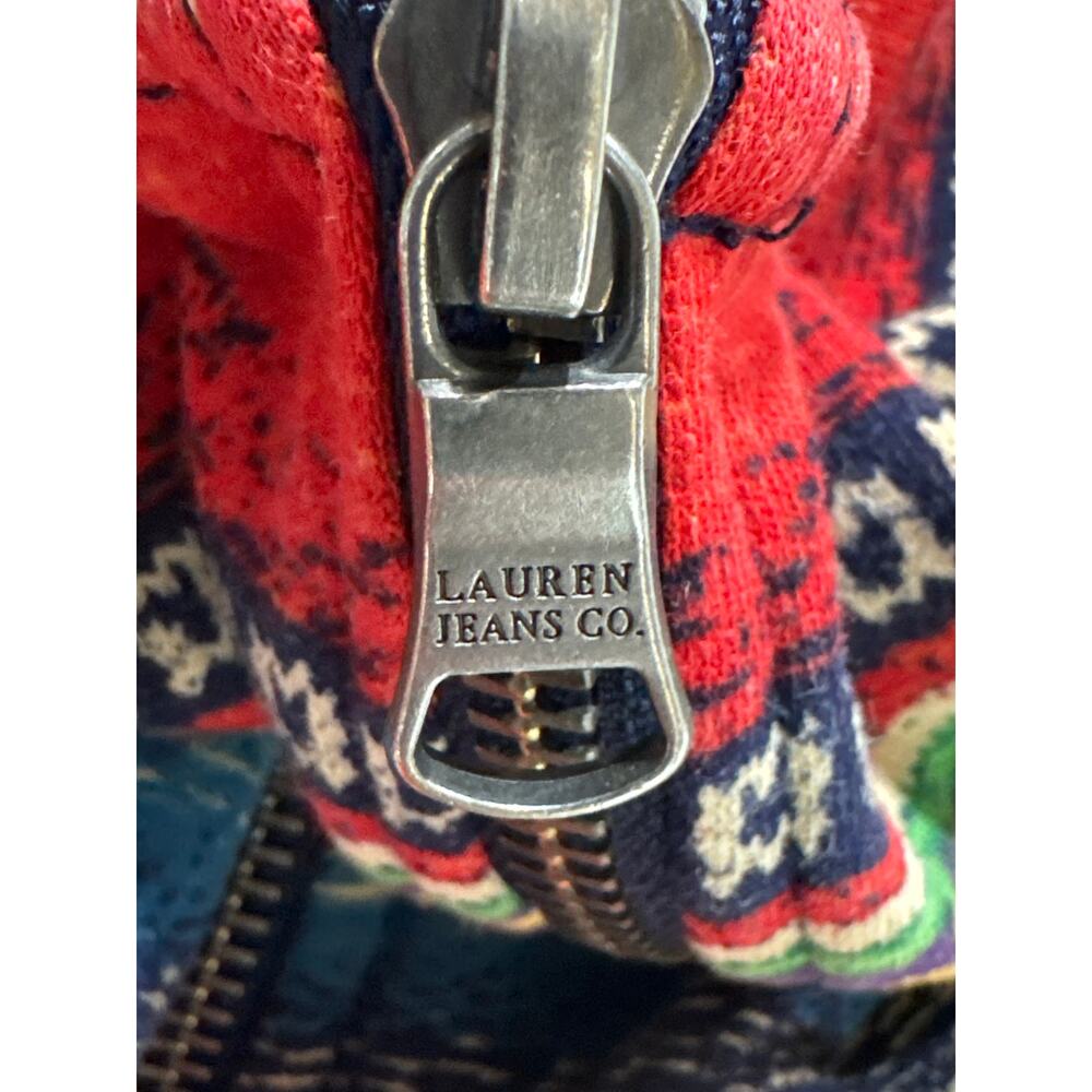 Lauren Jeans Co Ralph Lauren Baja Stripe Zip Hoodie, Rare, Vintage Y2K, XL - Picture 12 of 12